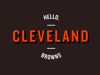 Cleveland Typography branding creative design identity logo typography