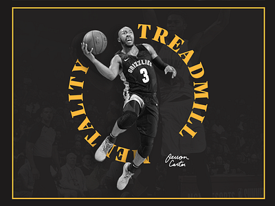 Jevon Carter with Treadmill Mentality animation art direction brand branding clean color creative dailyui design flat identity illustration layout logo minimal sketch systematic typography ui ux