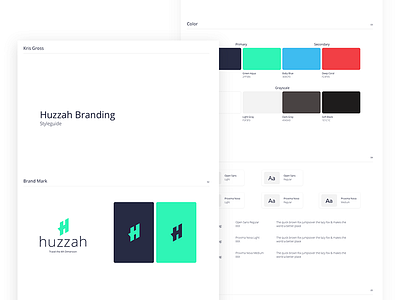 Huzzah Brand art direction brand branding clean color creative dailyui design flat identity illustration layout logo minimal systematic typography ui vector