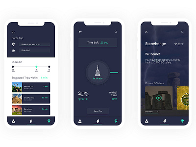 Huzzah 3-Screen Design animation art direction brand branding clean color creative dailyui design flat identity illustration layout logo minimal sketch systematic typography ui ux