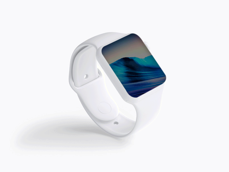 Surfs Up Notification applewatch clean design interaction interface minimal notification playing practice principle surf ui ux white