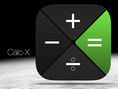 Calc-X calculator concept icon