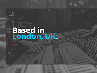 Sound Designer Web Portfolio audio brand branding concept design html london portfolio responsive sound design sound designer uk vicenzo bosa web web design