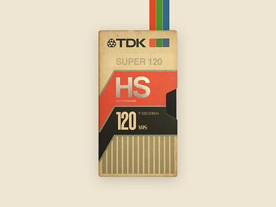 TDK High Standard SUPER T-120 VHS Tape
