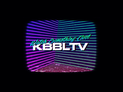 KBBLTV Retro Streaming Channel 80s 90s aesthetics channel colorful concept cool gradient graphics kbbl kbbltv retro retrowave streaming tv vapor vaporwave vhs web