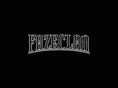 Faze Clan Type Logo branding brush calligraphy design dribbble faze flat gaming handlettering icon illustration logo twitter type typography vector youtube