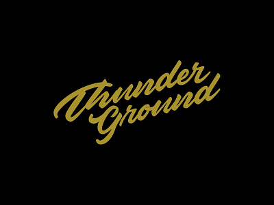 Thunder Ground branding brush calligraphy crayola design dribbble handlettering icon illustration logo typography vector