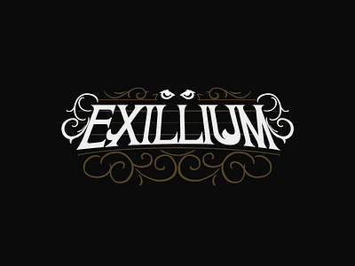 Exillium Logotype branding brush calligraphy custom lettering design dribbble hand drawn handlettering illustration logo logotype typography vector