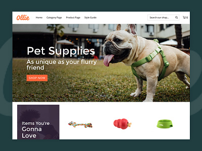 Ollie Theme ecommerce homepage theme website
