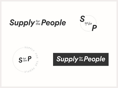 Supply for the People Logo Concept apparel branding ecommerce logo socially conscious volusion
