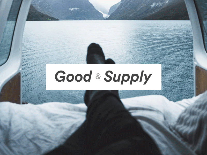 Good & Supply brand branding ecommerce logo socially conscious