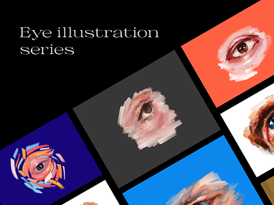 Eye illustration series art arte digital artwork book design digital digitalart diseño eyes figma graphicdesign illustration oil paint painting pintura