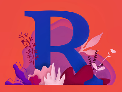 36DaysOfType - R art artwork colorful design digitalart graphicdesign illustration type typography