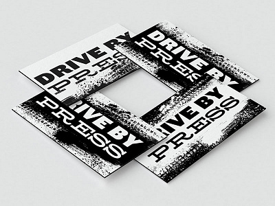Drive By Press Logo and Business Card business card identity logo logo design print print design