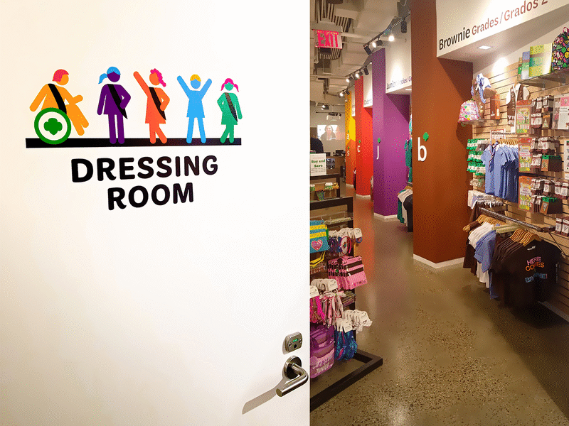 Girl Scouts Flagship Store Signage by Maria Goldfarb Design on Dribbble