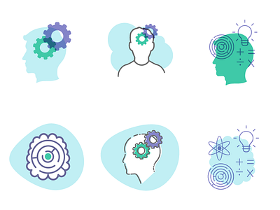 Brain Icons by Matt Habina on Dribbble