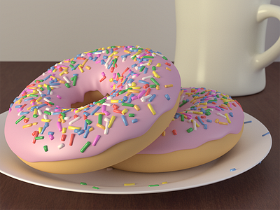 Morning Donuts 3d blender donut donuts morning rendering