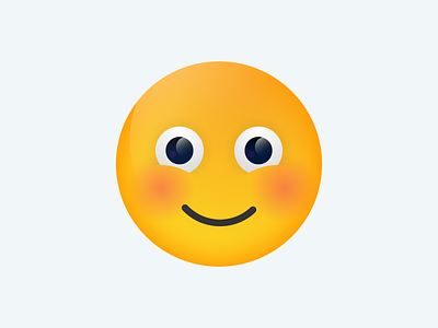 Happy Face emoji face gradient happy illustration