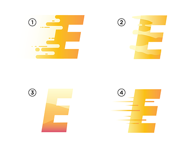 E for Energy e energy illustration orange vector yellow