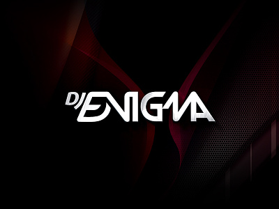 DJ Enigma Logo brand creative dj logo logos mix modern music personal sound stylish unique