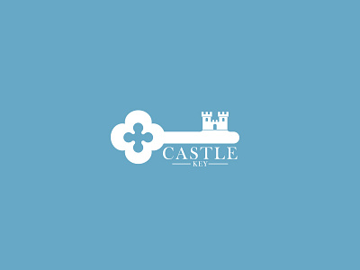 Castle Key Logo brand branding castle creative hotel key logo logos restaurant unique