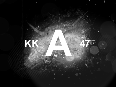 AKK47 arial brand brushes centered dj identity illustration mark music texture typography