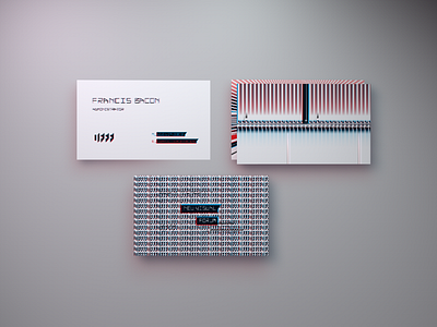 OFFF Business Card Comp 3d business cards cinema cinema 4d comp custom experimental float glitch lighting pattern texture