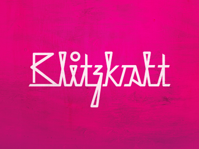 Blitzkraft Typography