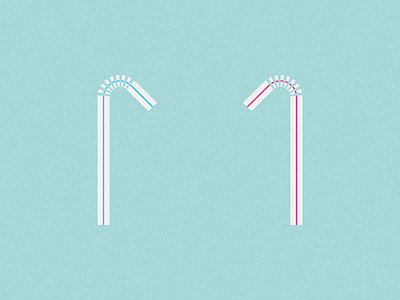 Boy straw and girl straw about to fall in love baby straws bendy drinks emotion icon illustration illustrator love minimal straw valentine vector