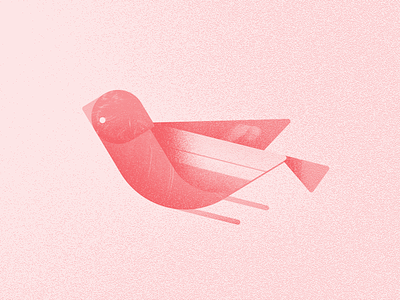 Melody Bird animal bird cardinal fly graphic icon iconography illustration texture