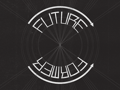 Future Former band chappo constructivist future grid illustration lettering radial shirt space texture