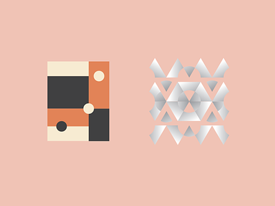 2 ways to skin a rectangle design dice fart geometry heritage hexagon illustration line logo orange rectangle royal