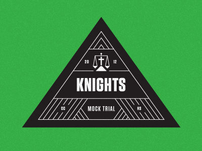 CCHS Knights Mock Trial Patch christ christian crest cross design icon identity illustration logo lord mark new school spirit typography