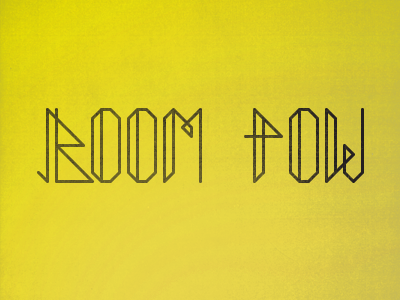 Boom Pow boom experiment explosion geometric joker lettering line magic pow rigid sorcery spy stroke techno test texture typography weight wizard yellow