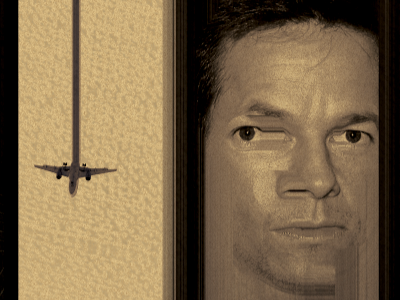 Coop + Gapers Block Poster abstract airplane chicago glitch illustration magic mark marky mark new york political poster stretch texture wahlberg warp