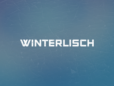 Winterlisch boat brand custom electronic ice ice barrier identity lettering logo moog music ship shipping snow steel steelworks synthesizer type typography winter winterlisch