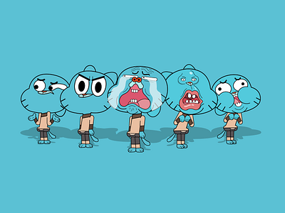 Gumballs 2d animation cartoon cartoon network character colors design dribbble gumball illustration the amazing world of gumball