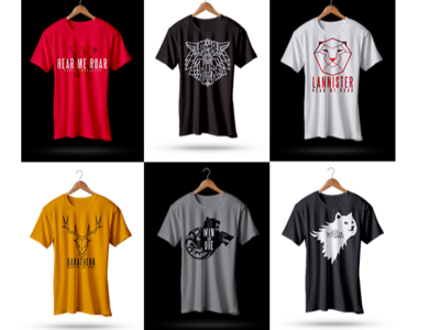 Game Of Thrones T-Shirts. character characters colors design dribbble game of thrones gameofthrones gif got graphic design hello illustration logo t shirt t shirt design t shirt graphic t shirt illustration t shirts tshirt tshirt factory
