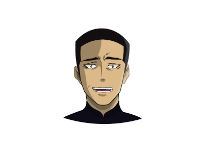 My Brother's Anime Face 2d animation anime character characters coffee colors design dribbble funny gif happy hello illustration logo portait portrait portrait art portrait brochure portrait illustration