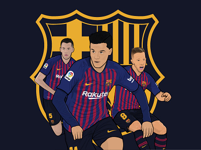 F.C. Barcelona Illustration