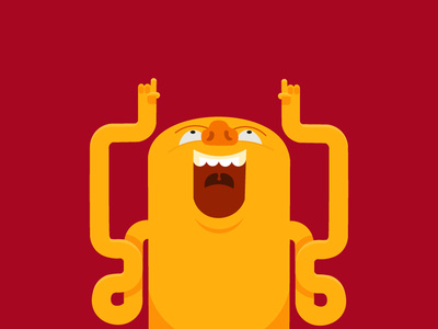 UP! 2d character characters colors dribbble fun funny gif happy hello illustration
