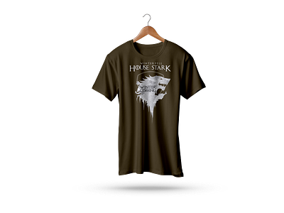 House Stark T-Shirt colors design dribbble game of thrones graphic design graphicdesign hello illustration t shirt t shirt art t shirt design t shirt designer t shirts tshirt tshirt art tshirt design tshirtdesign tshirts type typography