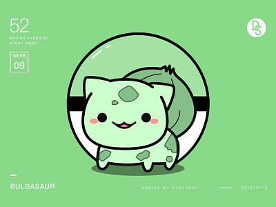 Pokemon Bulbasaur app design icon illustration logo pokemon ui web