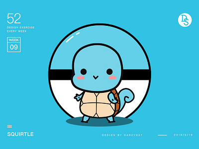 Pokemon Squirtle app design icon illustration logo pokemon ui web