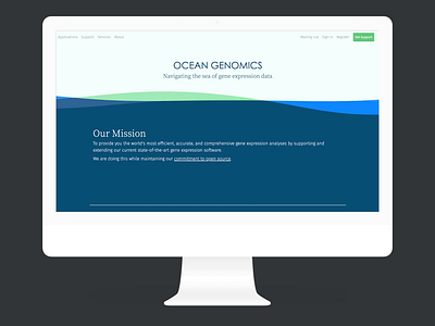 Ocean Genomics Design and Front End Dev interaction design javascript logo ui design user experience design user interface ui vue.js