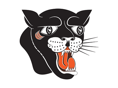 Karaoke Club - The Panthers american traditional branding illustration tattoo