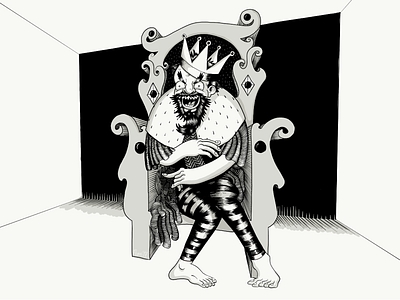 King Horian, Graveltoes adobe draw apple pencil digital art digital illustration illustration ipad pro king throne