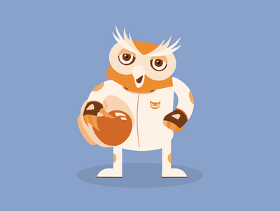 Owl Illustration digital illustration illustration illustrator mascot mascot character mascot design
