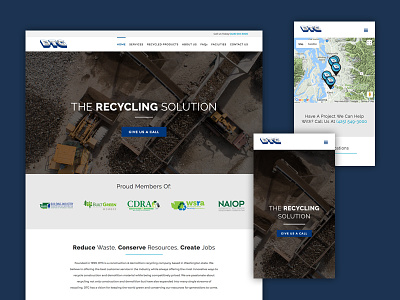 Recycling Website recycling website responsive design website design