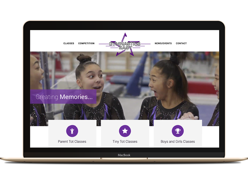 Gymnastics site by Michelle Shepard on Dribbble